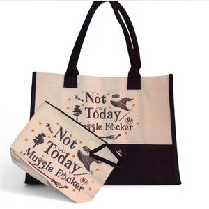 ⭐️3/$12⭐️ Not Today Muggle** tote & mu bag